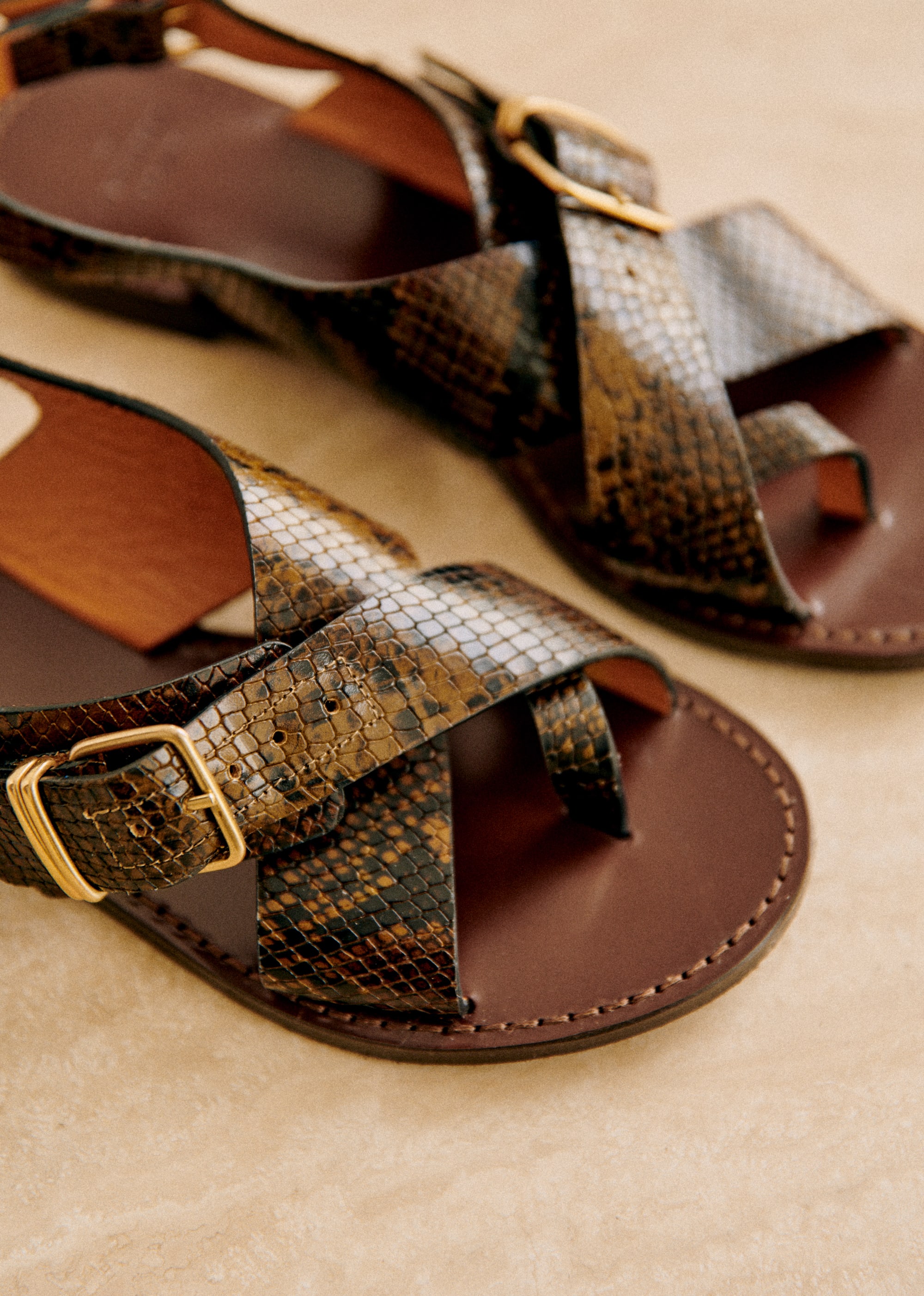 Sandales Low Judith - Kaki python - SOULIERS/SOULIERS Sandales 5906230