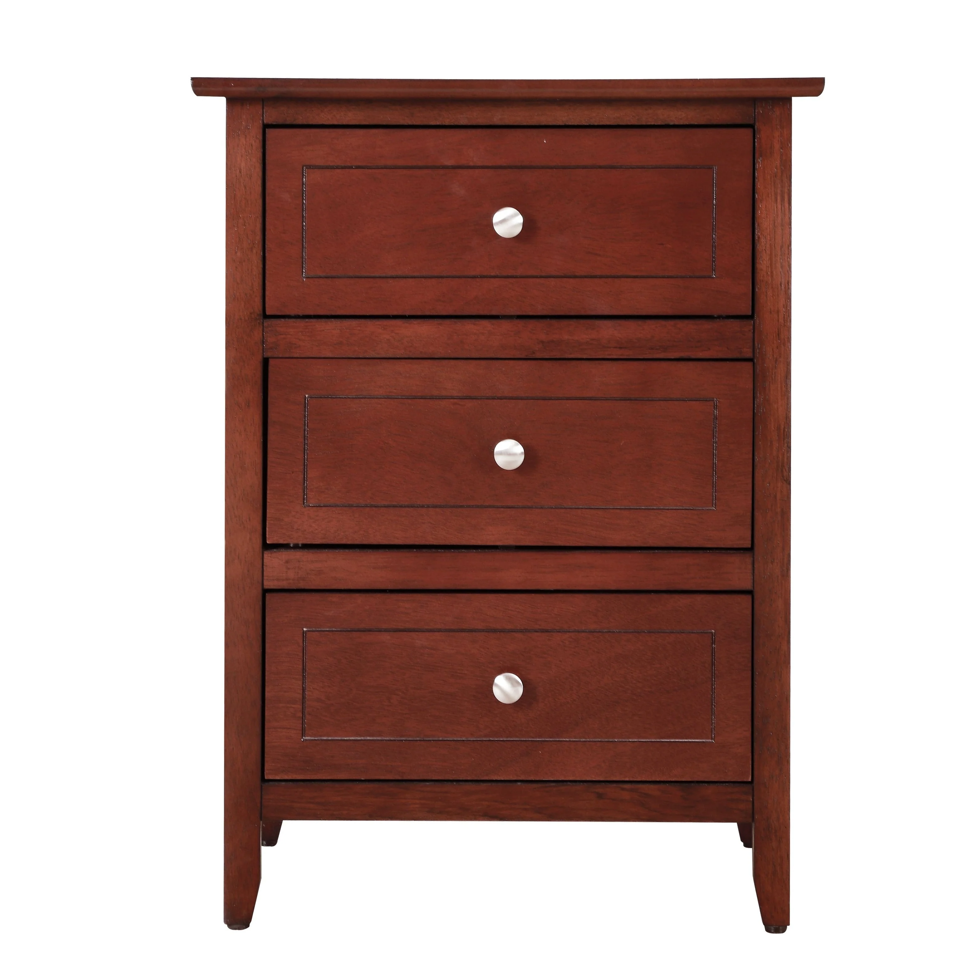 Daniel 3-drawer Transitional Wooden Nightstand
