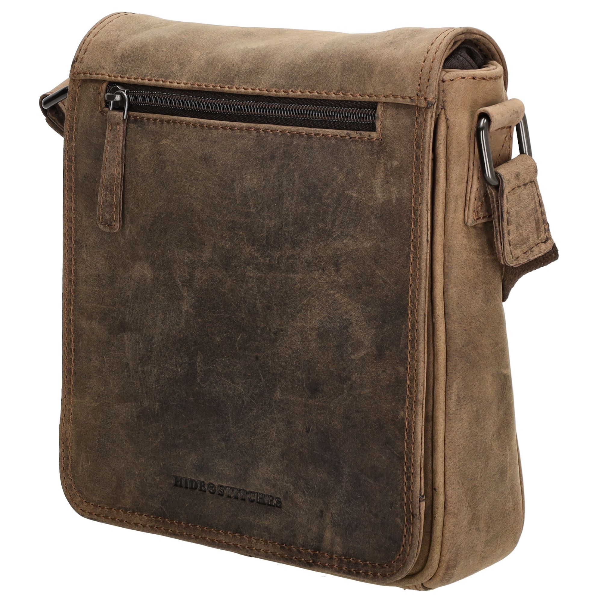 Hide & Stitches Idaho Messenger Bag Donkerbruin