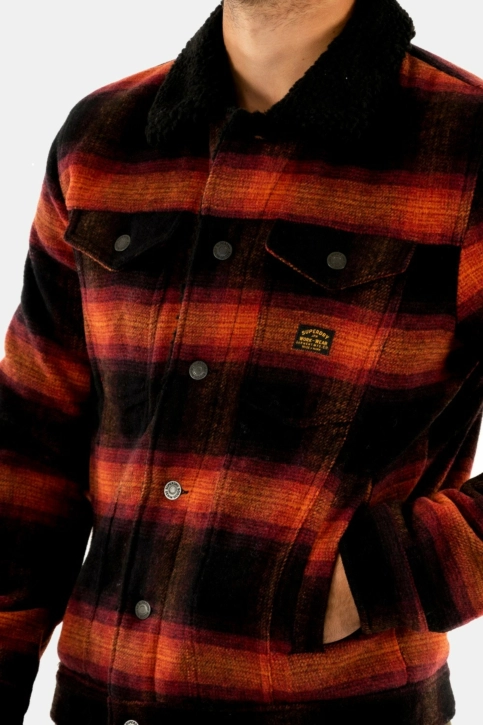 blousons et vestes superdry m5011109a 4uu redwood ombre