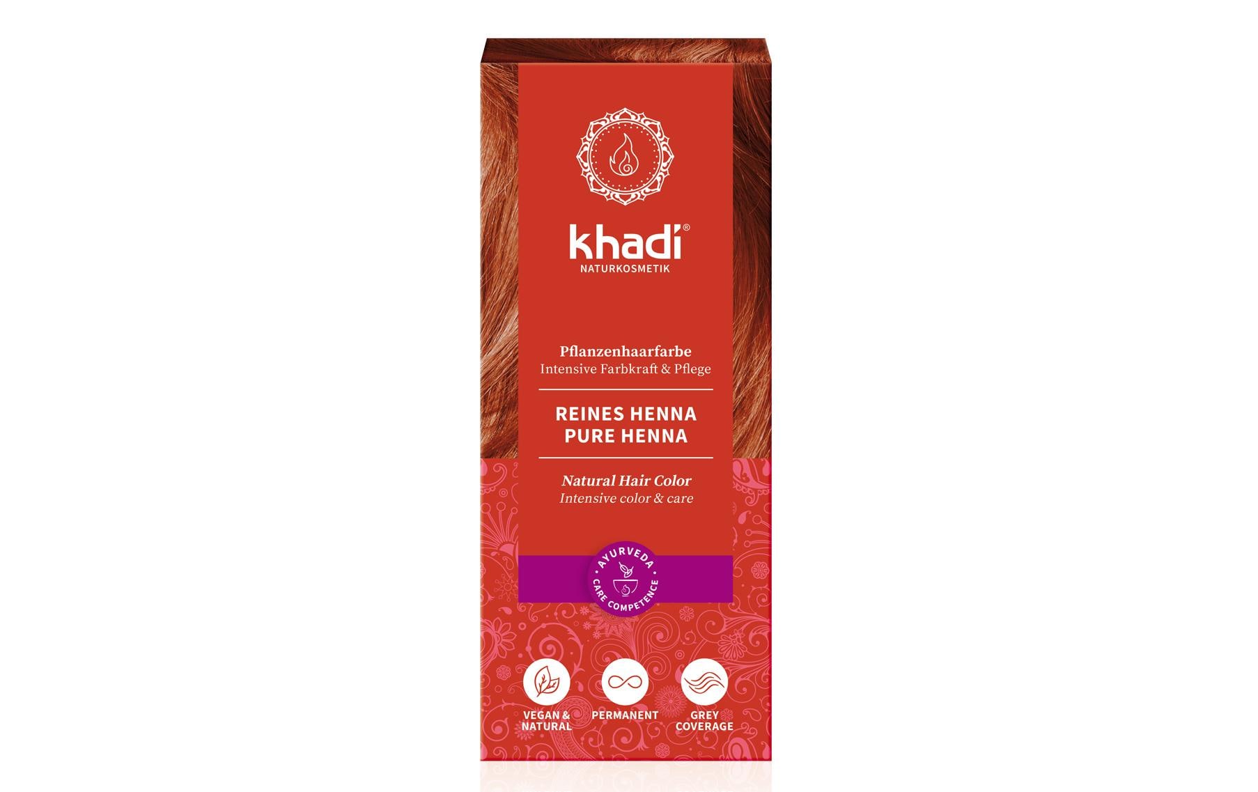 Pflanzenhaarfarbe Reines Henna 100 gIntensive Pflanzenfarbe Rot