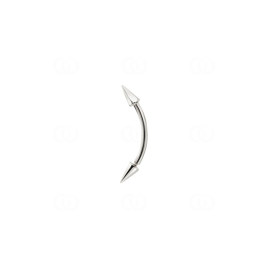 Bauchpiercing 750/18 K Weissgold