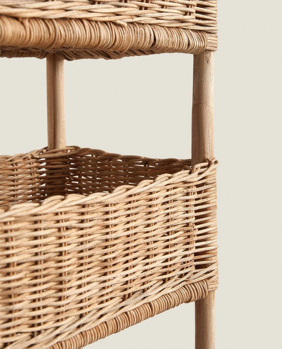PRATELEIRA DE ARMAZENAMENTO DE RATTAN