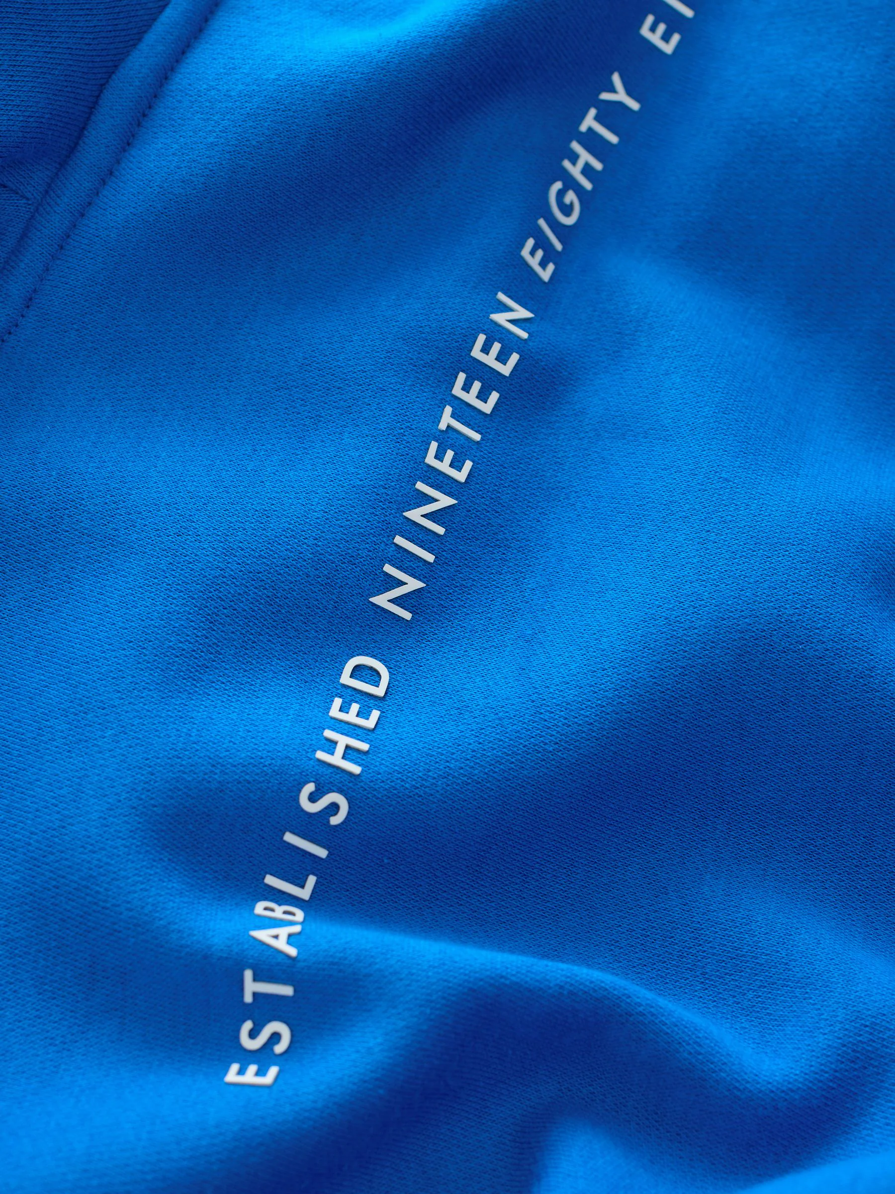 Baker by Ted Baker Oversized Blue Graphic Hoodie