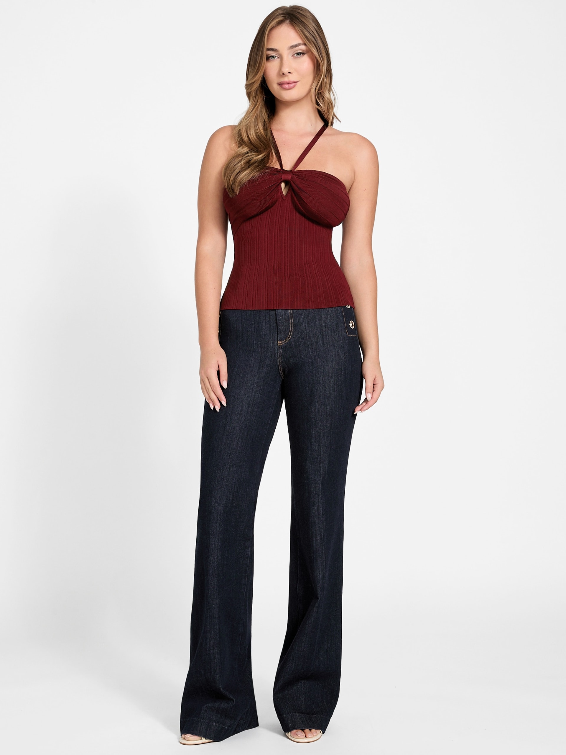 Top Sofie Ribbed Mirage