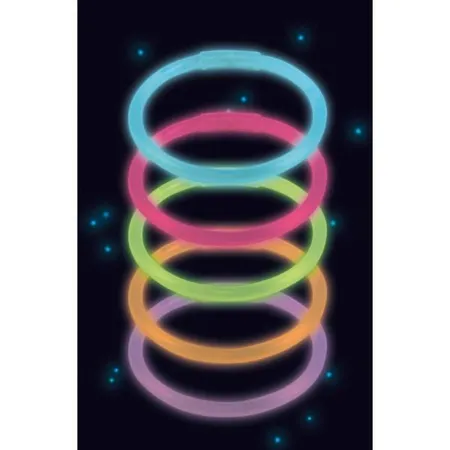 amscan Knicklicht-Armbänder 10 Stück, bunt