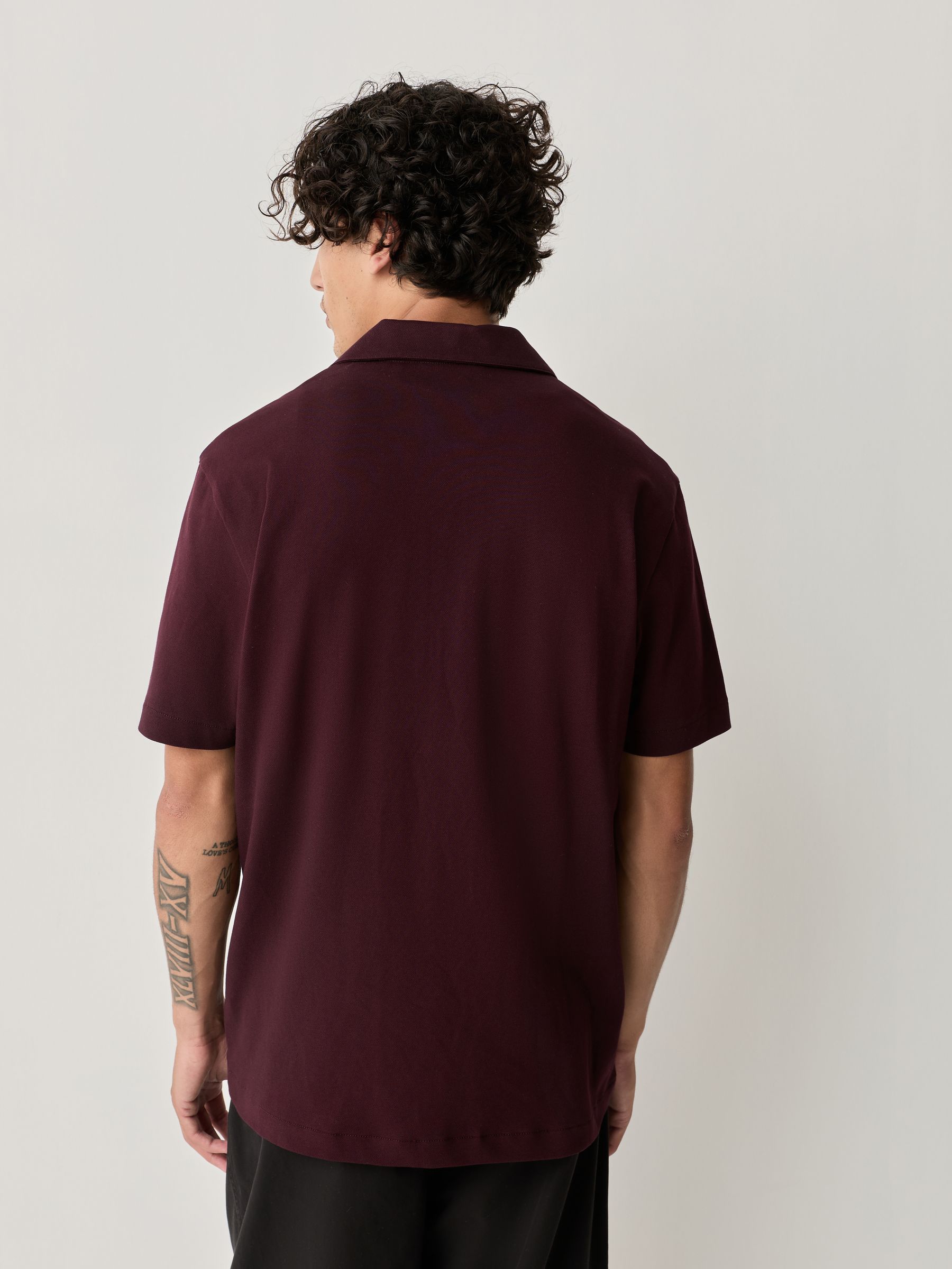 Bordeauxrood/Marineblauw/Olijfgroen - Piqué shirts met korte mouwen verpakking van 3