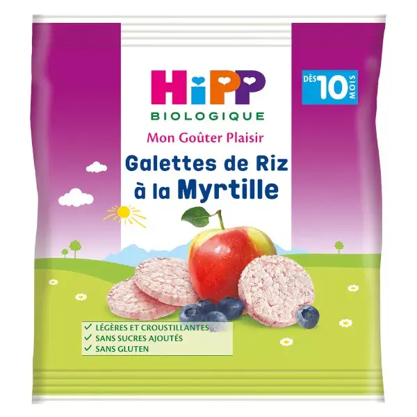 Hipp Bio My Snack Pleasure Bolinhos de Arroz com Mirtilo +10m 30g