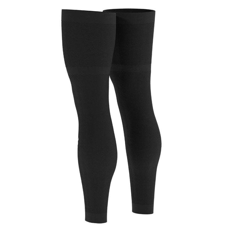 Compressport Full Legs Compressie Beenwarmers Zwart