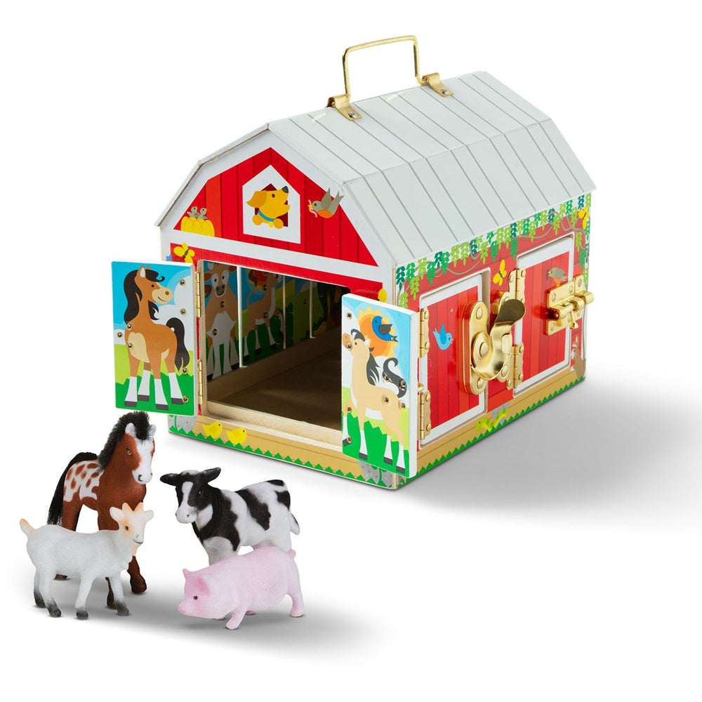 Køb Melissa & Doug Multifarvet Aktivitetslegetøj Lade I Træ Med Hængsler