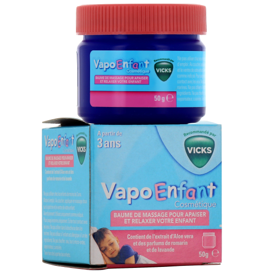 Vicks Vapo Enfant baume de massage - Pharmacie des Drakkars