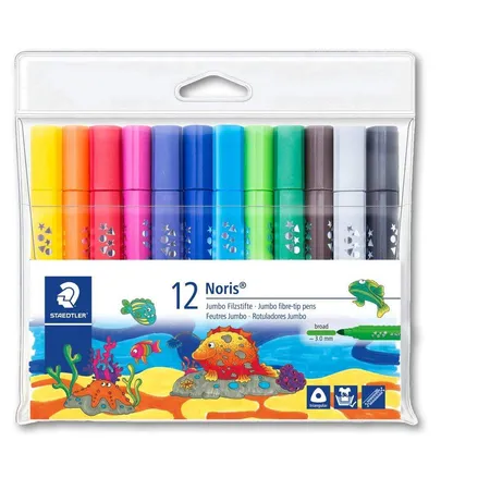 STAEDTLER® Jumbo Fasermaler 3mm Noris Club 12-teiliges Set