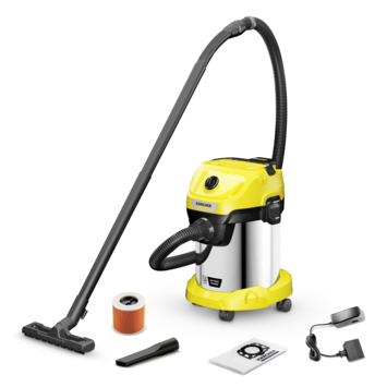 Kärcher 18V nat- en droogzuiger 17L WD3 S (incl. 5.0Ah accu   oplader)