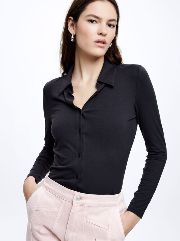 Camisa de malha - Cinza