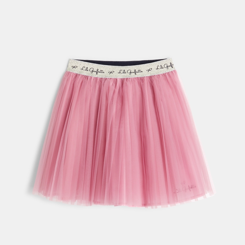 Jupon court en tulle rose fille Lili Gaufrette