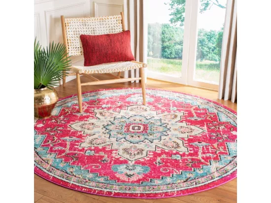 Tapis Fuchsia & Blue 122 X 122 cm - Malaya