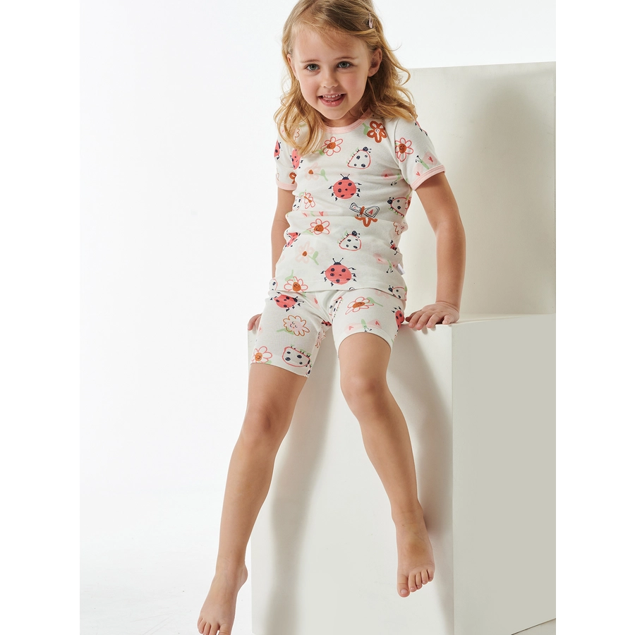 Schiesser Pyjama Natural Love Organic Cotton off-white