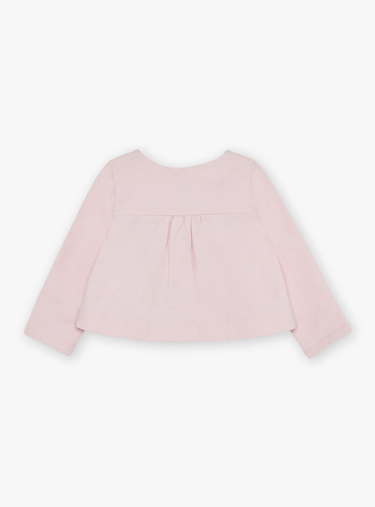 Gilet rose en jersey
