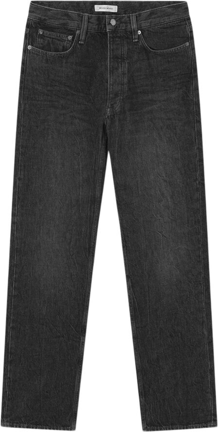 Wood Wood Al rigid denim straight fit Black wash
