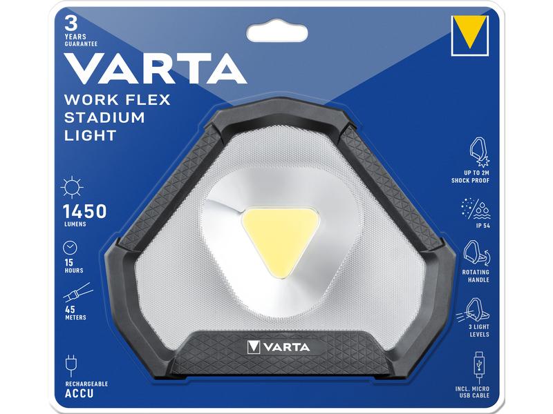 Varta Akku Scheinwerfer Work Light Flex Stadium Arbeitslampe
