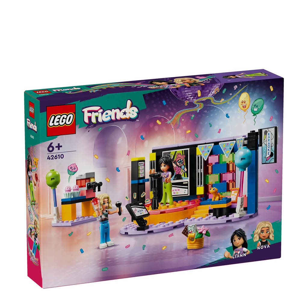 Feestje met deze karoaoke set van Lego FriendsKaraoke muziekfeestje Speelgoed Rollenspellen Set met Mini Poppetjes 42610