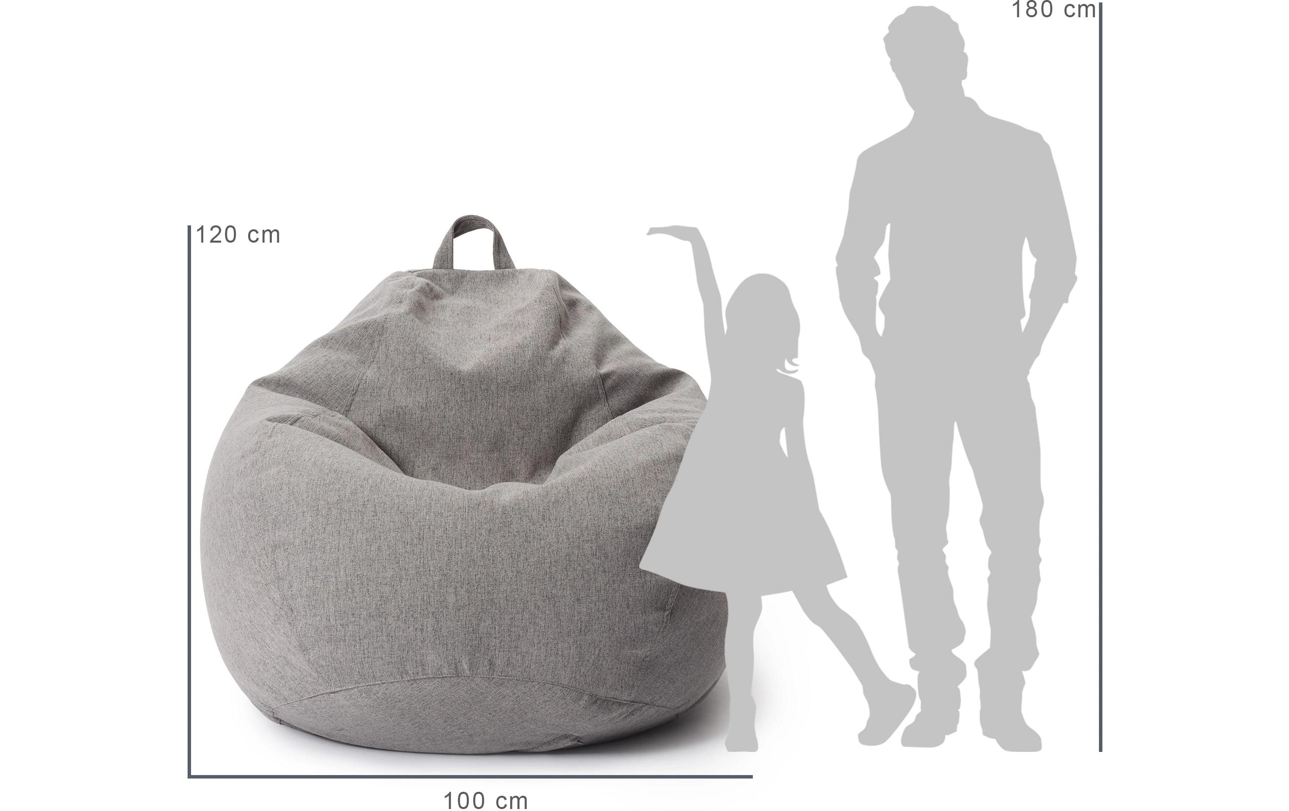 Sitzsack Comfort Line 315 L, Hellgrau<br>Sitzsack für innen und aussen