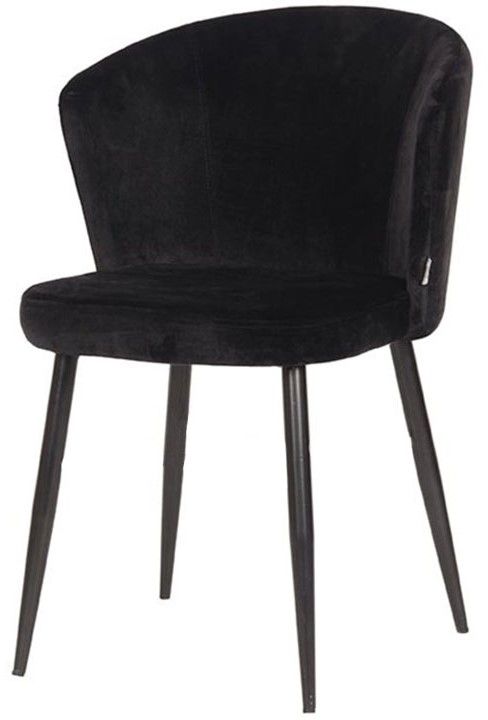 Eetkamerstoel Zwart UK-30.395 Wave B58 x D60 x H85 cm