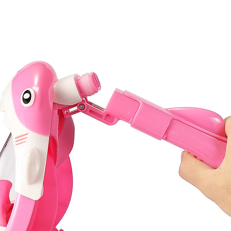 (Gr. XS) Hai Schnorchelmaske Anti-Leak Vollgesichts Unterwasser Maske inkl. GoPro Halterung - Pink