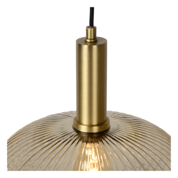 Lucide hanglamp Maloto bruin Ø30 cm