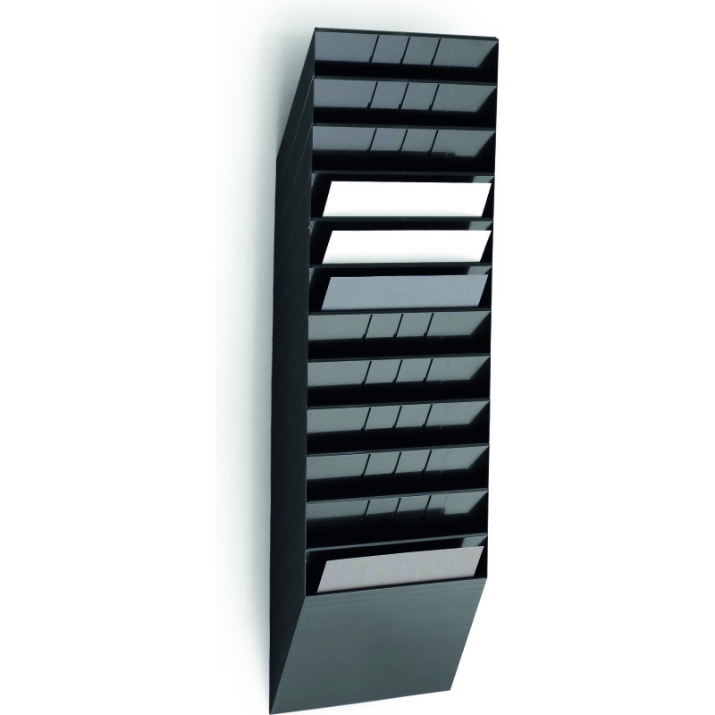 Trieur mural 12 cases FLEXIBOXX Durable A4 paysage noir