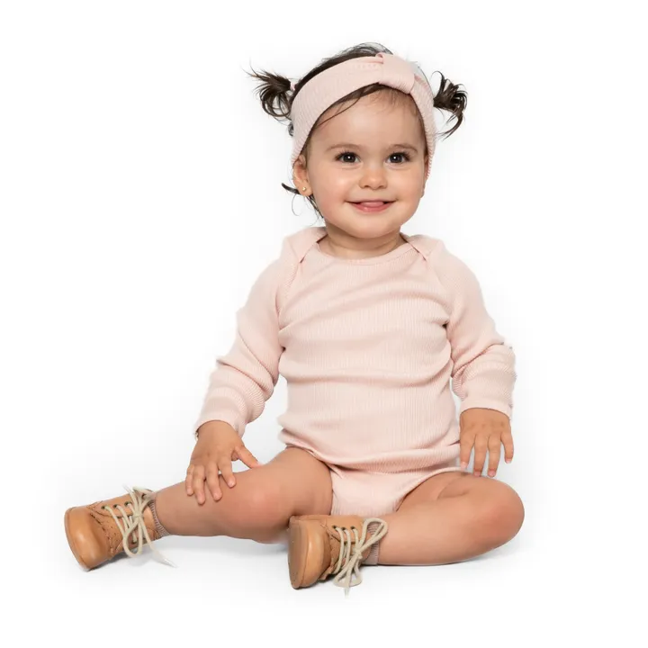 Minimalisma Headband en Soie Bi | Rose pâle