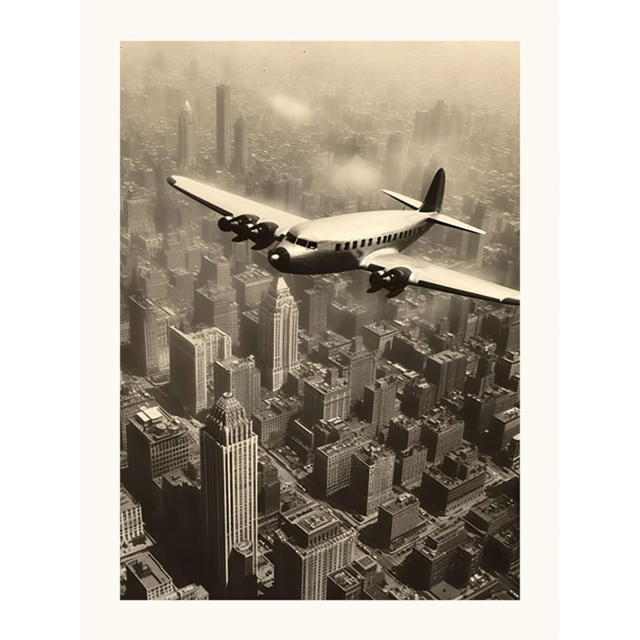Hartman Affiche Old Postcard 06 noir/blanc - 30x40 cm