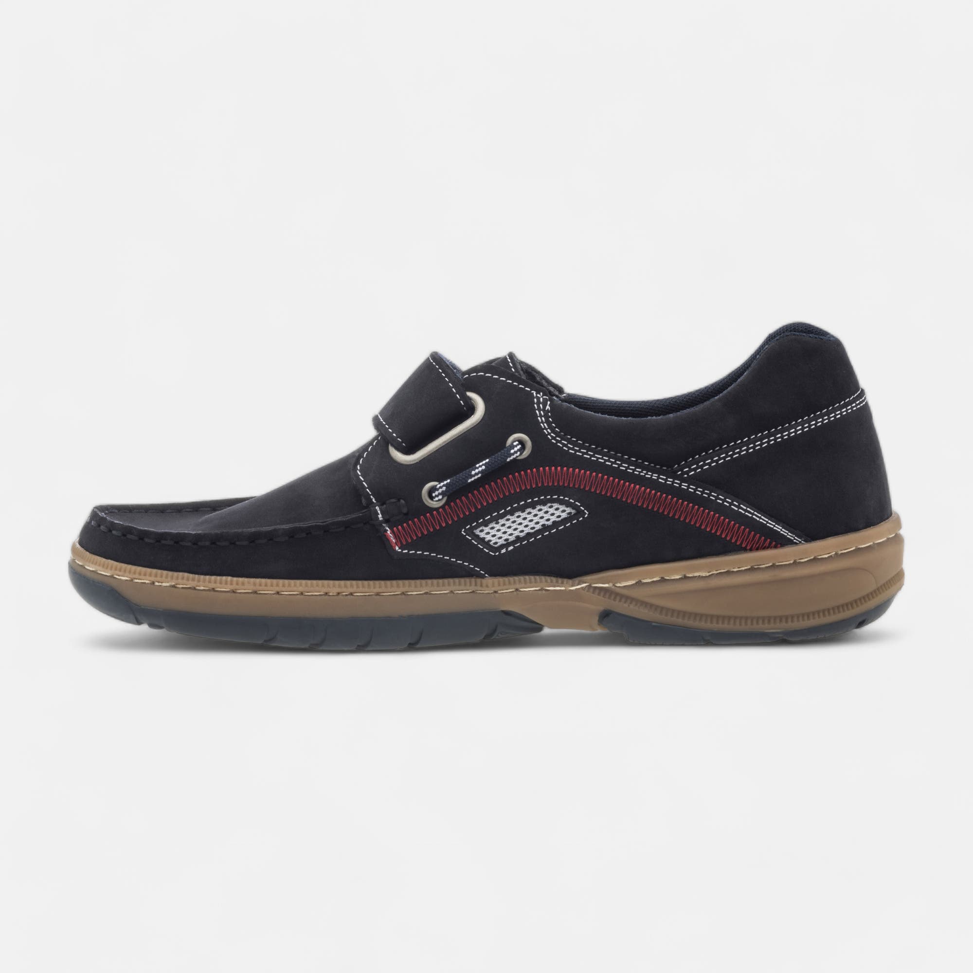 Mocassins Homme en cuir bleu marine