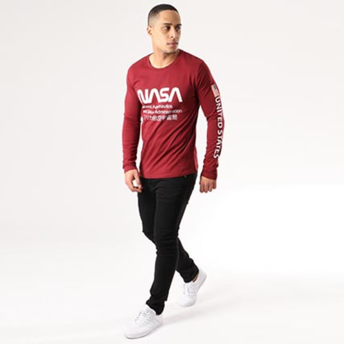 Tee Shirt Manches Longues Admin Bordeaux