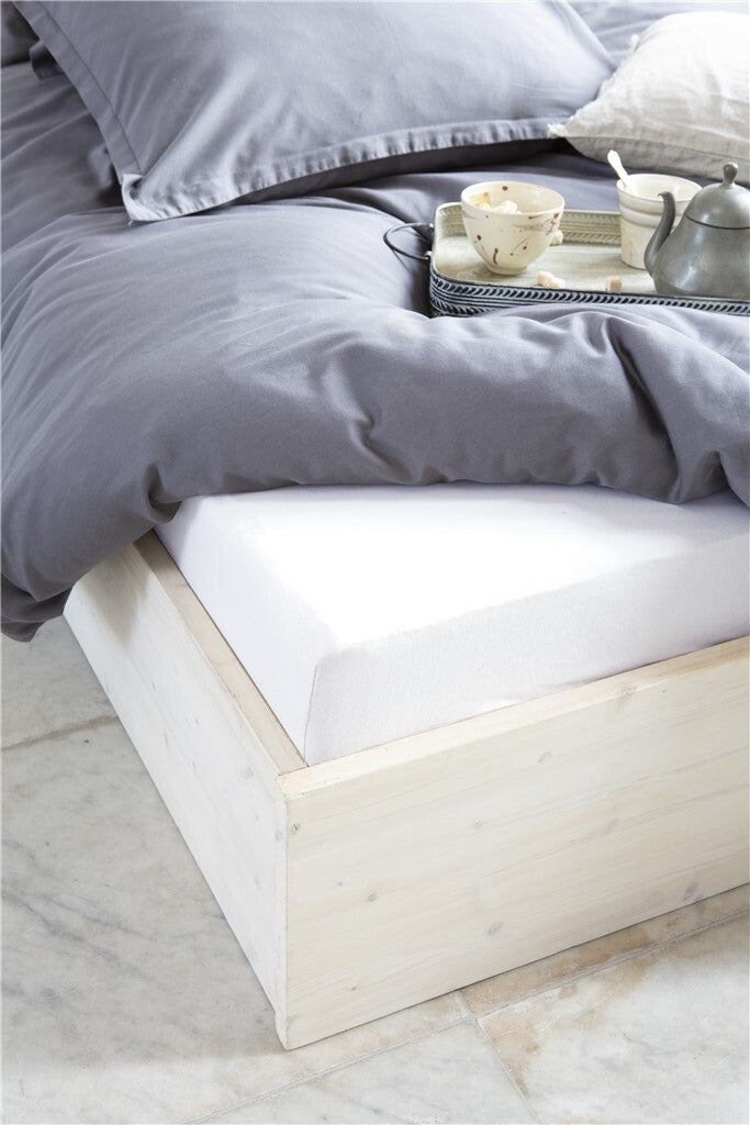 Walra - Hoeslaken Jersey Stretch - 90x200|210 - Wit