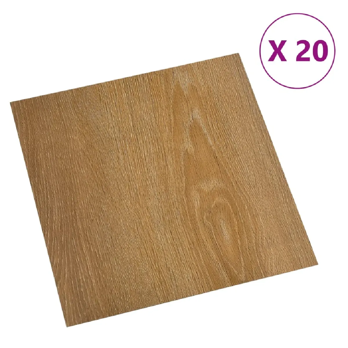 vidaXL Dalles de plancher autoadhésives - Marron