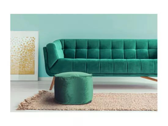 Pouf Déco à Pompons 