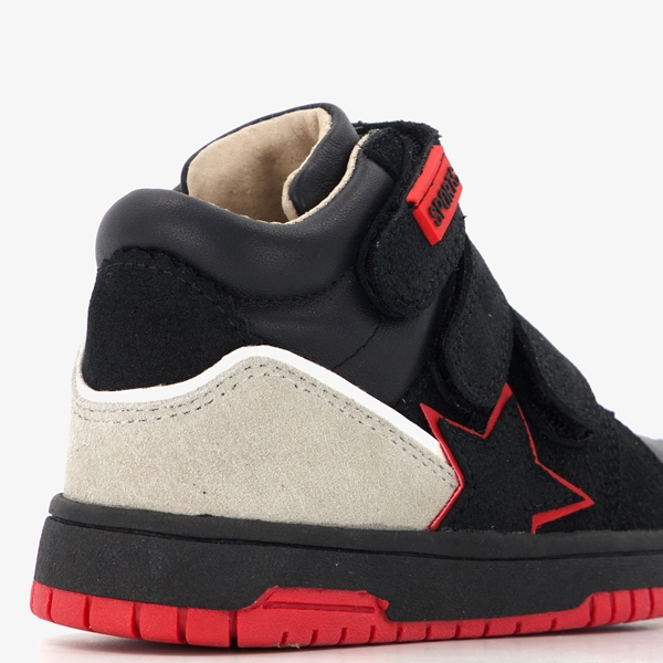 TwoDay hoge jongens sneakers zwart/rood