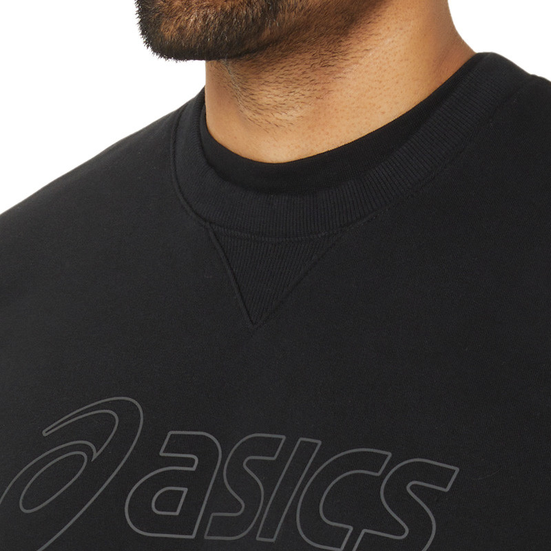 Sweat molleton Asics logo noir