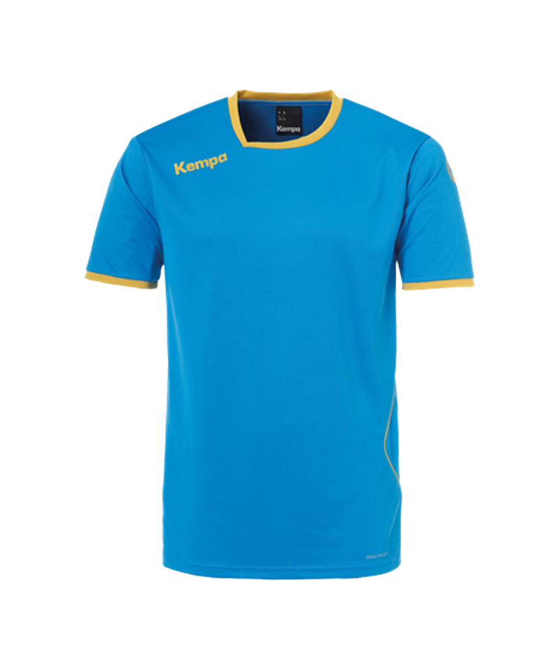 Kempa Curve Trikot T-Shirt Kids Blau Gold F03