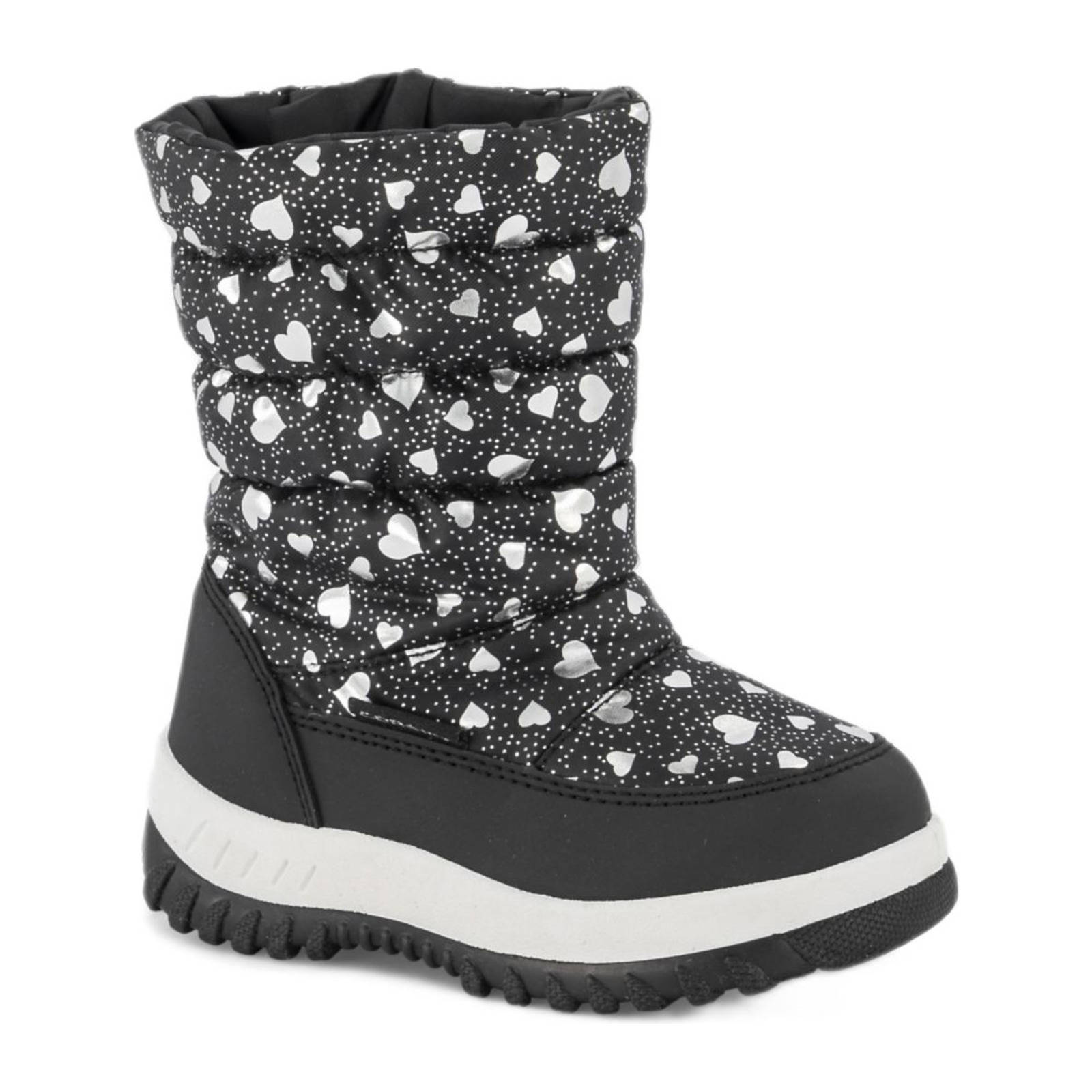 Cortina snowboots met allover print zwart