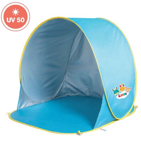 Tente de Plage Anti-UV Bleue - LUDI