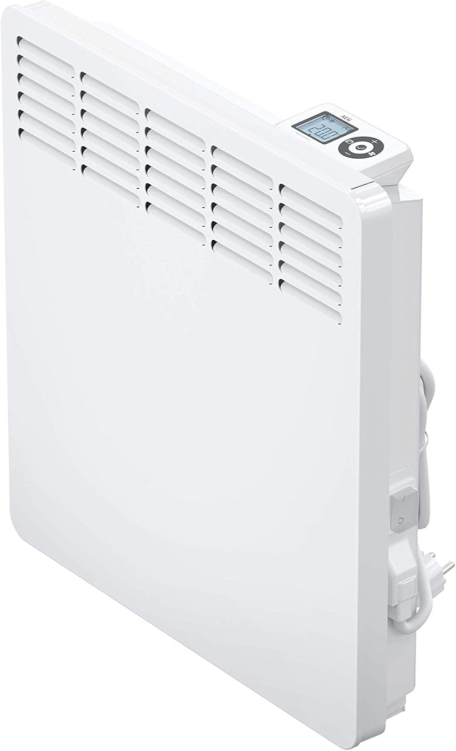 AEG Wandkonvektor WKL 755, Elektroheizung energiesparend, 750 W für ca. 9 m², TÜV geprüft, LCD-Display, Wochenzeitschaltuhr, 236532