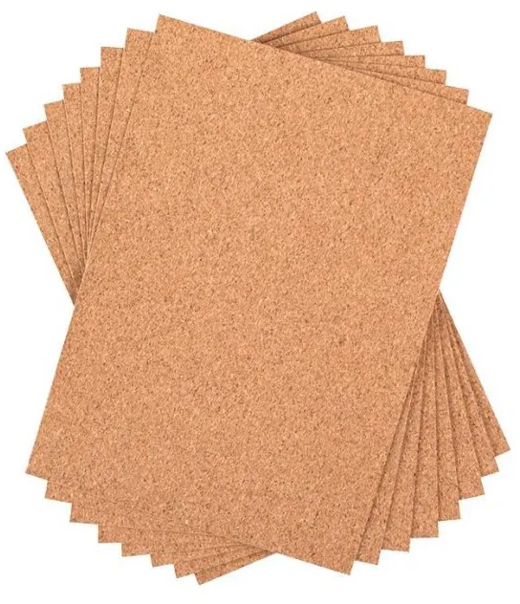 Silhouette  Cork Sheets - 12,7 cm x 17,7 cm    Selbstklebende Korkbögen für kreative DIY-Designs