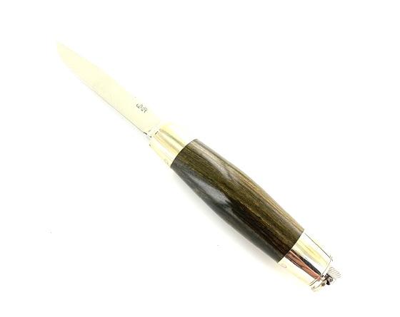 Remaud - couteau Tonneau Grand Modèle - Gaïac - mitres en maillechort Couteau de Poche par Remaud