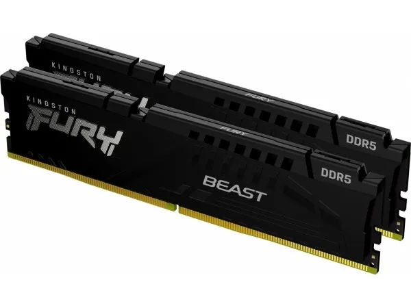 Kingston FURY Beast - DDR5 - sæt - 64 GB: 2 x 32 GB - DIMM 288-PIN - 5200 MHz / PC5-41600 - CL38 - 1.25 V - ikke bufferet - on-die ECC