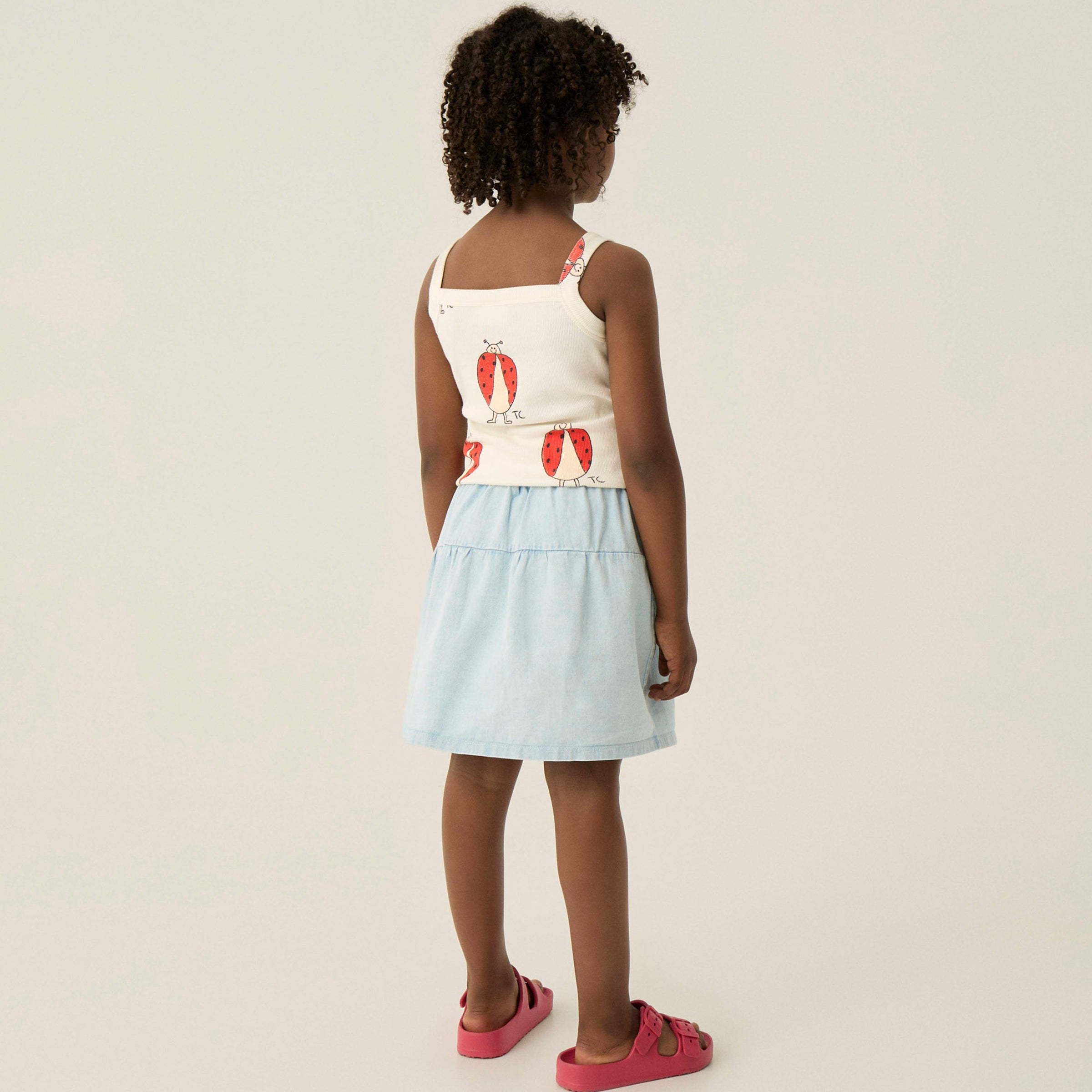Top Ladybug Allover Ecru