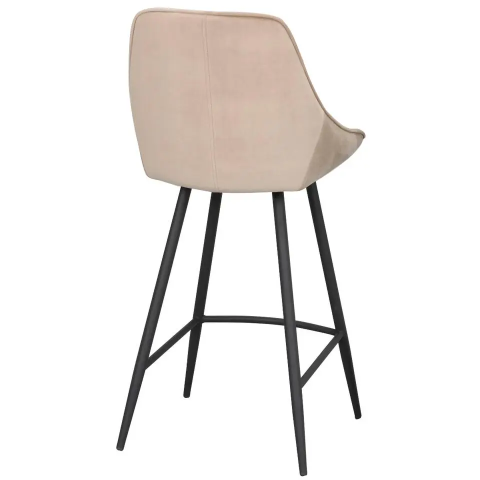 Rowico Sierra Velvet Barkruk - Set Van 2 - Fluweel Beige
