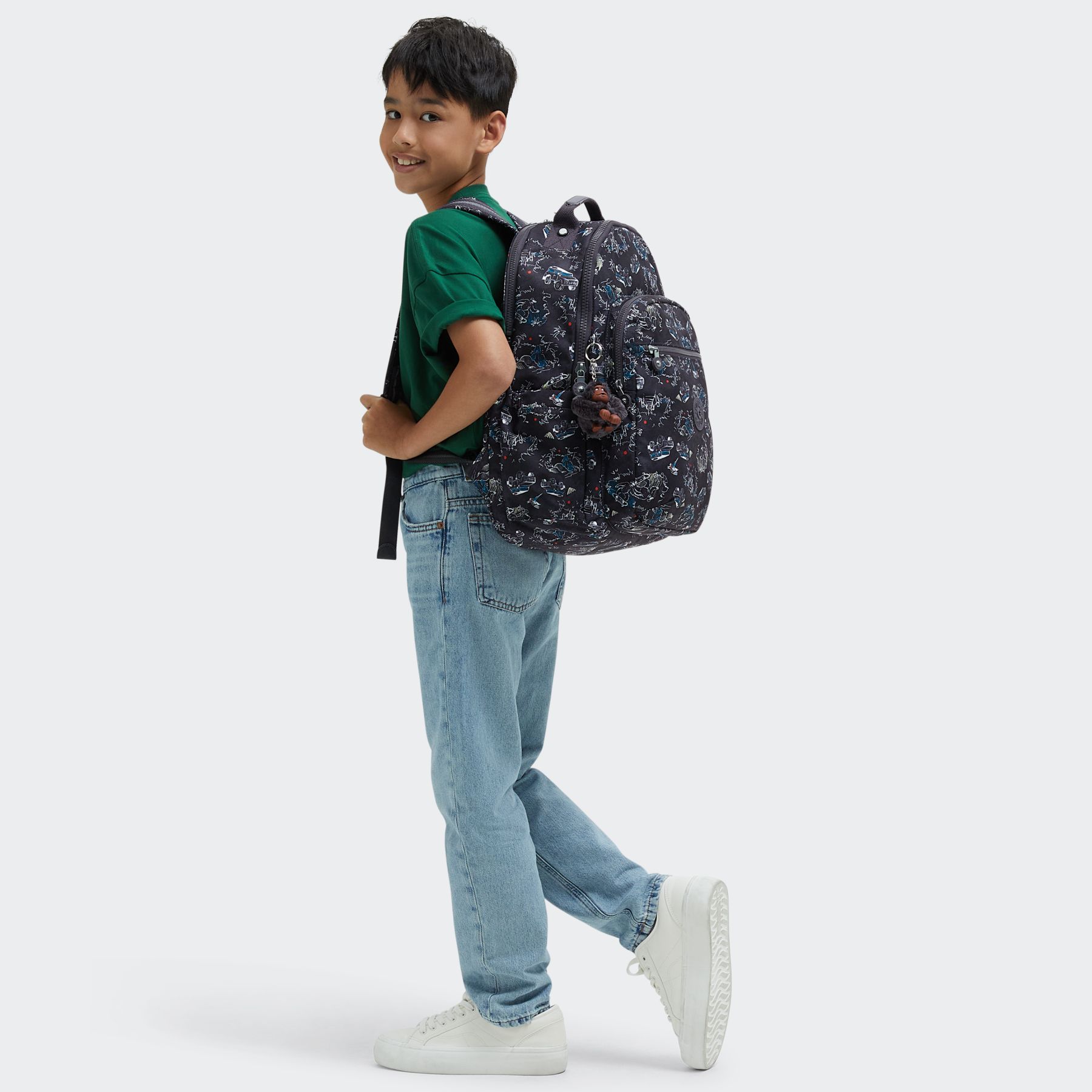 SEOUL LAP Grand sac à dos avec compartiment séparé pour ordinateur portable - Jungle Fun Race