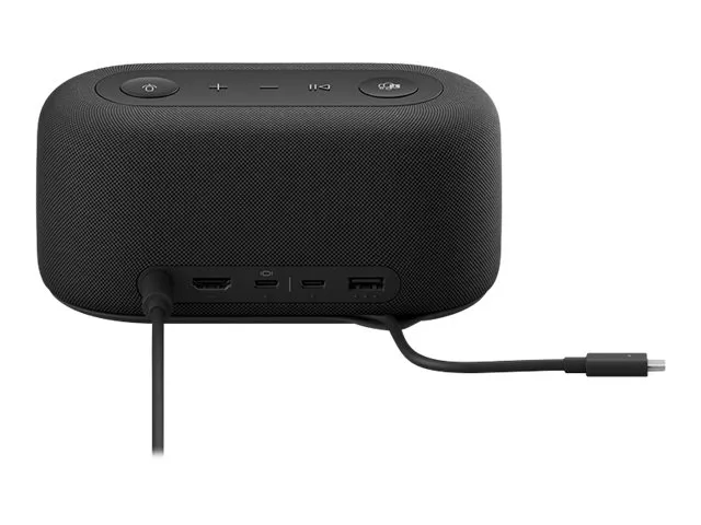 Microsoft Audio Dock - Højttalertelefon/dockstation - kablet - USB-C - mat sort - Certified for Microsoft Teams